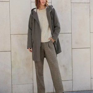 Poetry Tan Wool Marled Straight Leg Cottagecore Trouser Pants